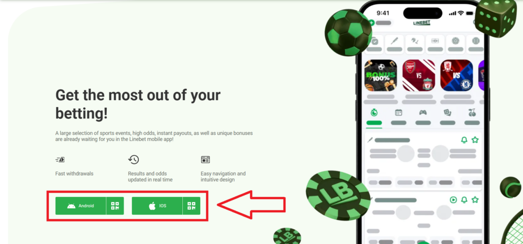 Downloading the LineBet app